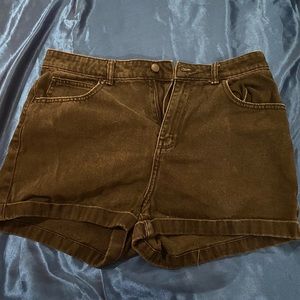 Black Jean Shorts